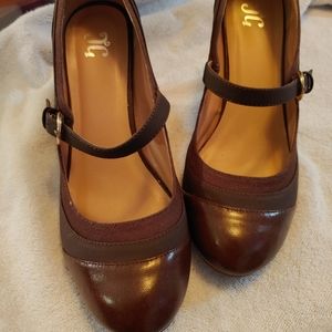Mary Jane dark brown shoes